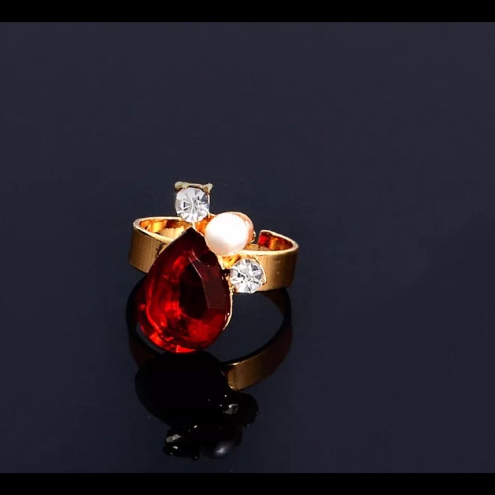 🔥2/$40🔥18K Gold Plated Crystal Pearl Jewelry Set - Picture 5 of 6